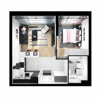 1-к квартира, 40.9 м², 13/32 эт.