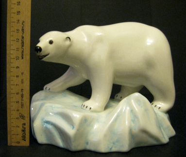 Медведь на льдине (большой), 14х16 см