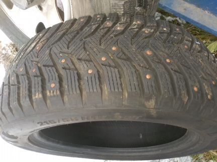 Шины kumho 215/55/17 фактически новые