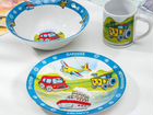Детская посуда: наборы и отдельно кружки, тарелки объявление продам