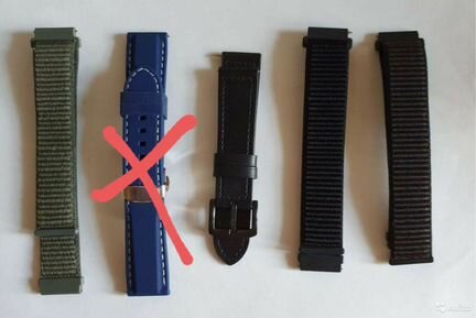 Ремешки для часов 22 мм