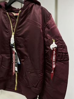 Бомбер Alpha Industries ма-1 Natus W бордовый