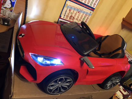 Детский электромобиль бмв (bmw новый красный)