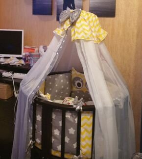 Комплект постельного белья в овальную кроватку