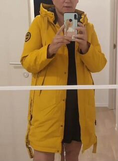 Новая желтая куртка парка IceBear