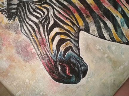 Картина интерьерная Зебра