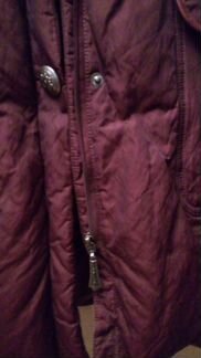 Новый пуховик с воротником из натурального меха