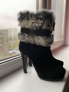 Сапоги зимние натуральные замшевые Respect