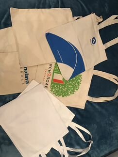 Сумки хлопковые и холщовые, с логотипами и без