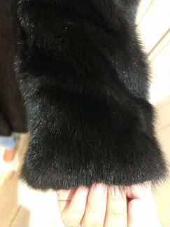 Шуба норковая с капюшоном