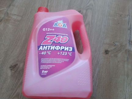 Антифриз G12++ красный -40+123 AGA. не вскрыт
