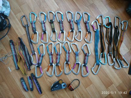 Оттяжки с карабинами Petzl Spirit