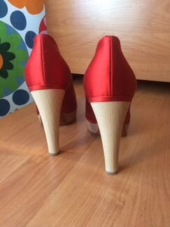 Туфли красные Lanvin оригинал 38 1/2