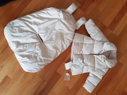 Курточка и конверт на девочку от 6 месяцев до года