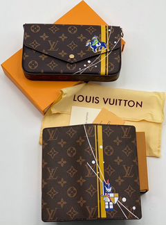 Клатч Louis Vuitton lv женский желтый