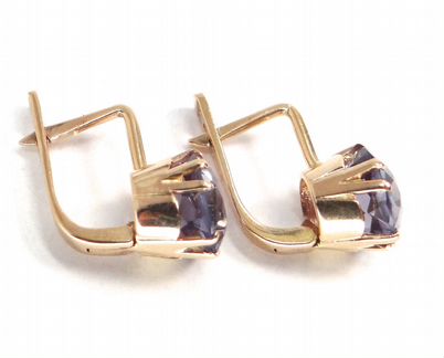 Советские золотые серьги 583 пробы, СССР