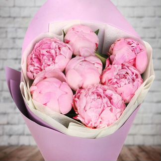 Пионы Букет пионов, 11, 21 пион с доставкой