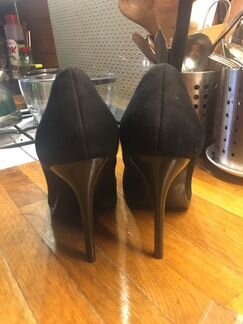 Туфли женские 38 р чёрная замша