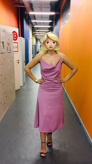 Платье розовое