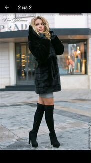 Шубка из экомеха от дизайнера Веры Якимовой