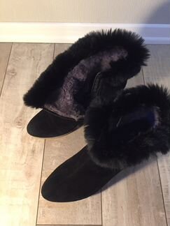 Ботинки 39,5 натуральная замша на нат.меху