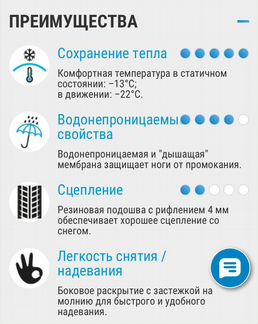 Сапоги зимние Decathlon, р.39