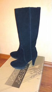 Сапоги натуральная замша