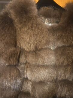 Шуба из песца 3 в 1 90 см