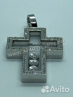 Золотой крест с бриллиантами Шопард