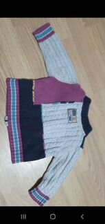 Кофта хлопок фабричной вязки на 9месяцев 1 год 1.5