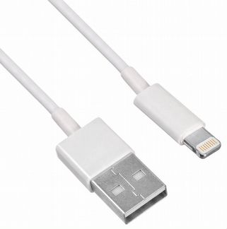 Кабель lightning 0.8 Lightning m USB Am 0.8м белый