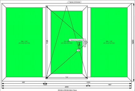 Окно пластиковое Rehau