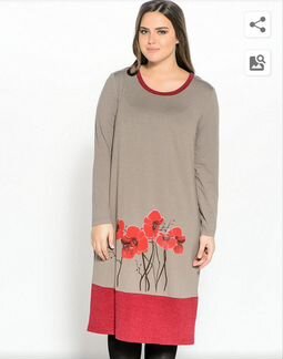 Костюм: платье + жилет 60 размер