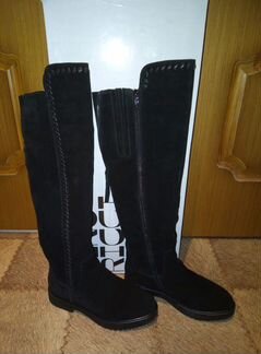 Ботфорты новые зимние натуральная замша мех