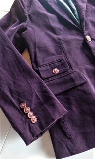 Новый Пиджак тёмно бордовые микровельвет