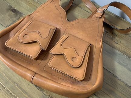 Сумка рыжая винтаж