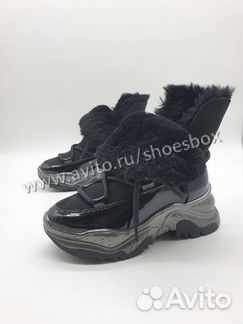 Кроссовки buffalo, зима натуральный мех