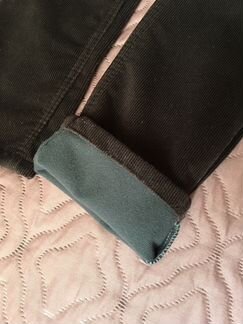 Брюки Armani коричневые, вельвет на флисе