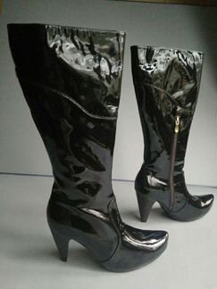 Сапоги/р.40/лак/ 