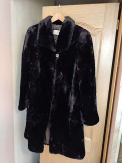 Шуба мутоновая, натуральцый мех. Размер 52, новая