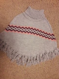 Пончо H&M для девочки на рост 134-152