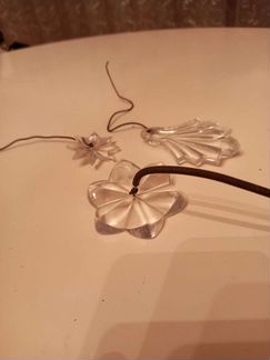 Люстра Хрустальные подвески к чешской люстре 1950х