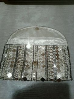 Клатч тканевый с пайетками