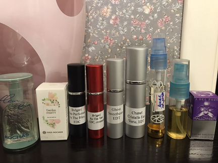 Отливанты духов: Chanel, Bvlgari, Ghost, L’Artisan