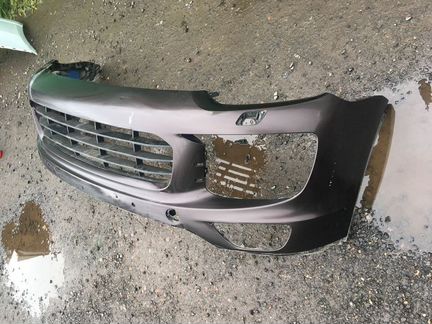 Porsche Cayenne 958 передний бампер под омыватель
