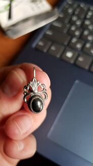 Серьги серебро натуральный камень