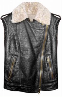 Burberry Brit, оригинал, жилет из овчины