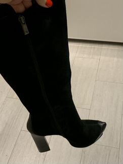 Новые кожаные сапоги на высоком каблуке TJ Collect