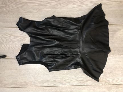 Кожаный топ с баской из Гватемалы