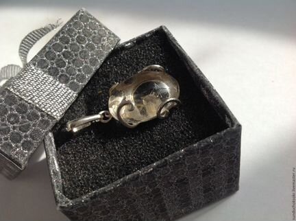 Золотой волосатик в серебре 925 пробы